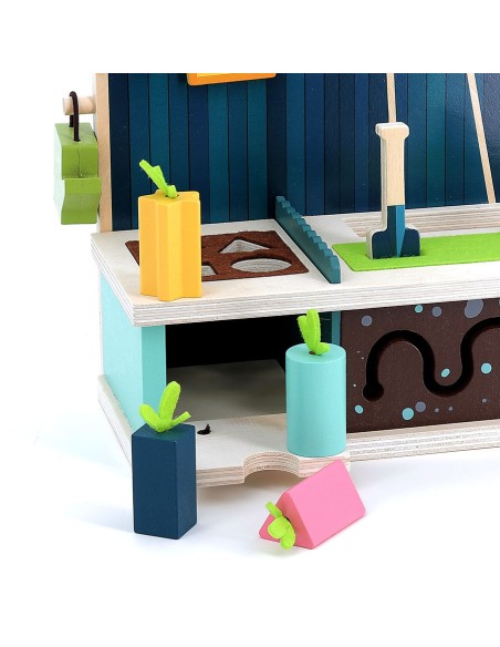 Jeu d’éveil en bois, Jardin multi-activités - VILAC 18M+