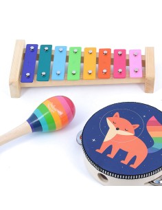 Set de musique en bois Arc-en-ciel - Andy Westface -... 2