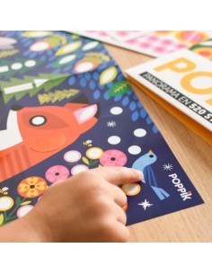 Poster créatif + 520 stickers BÉBÉS ANIMAUX - POPPIK 3+ 2