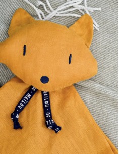 Doudou Renard Safran en Lin – Perlipopette - MAÏLOU 0+ 2