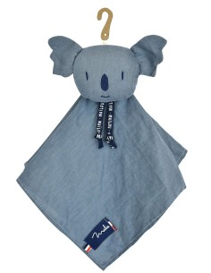 Doudou Koala bleu en Lin – Perlipopette - MAÏLOU 0+