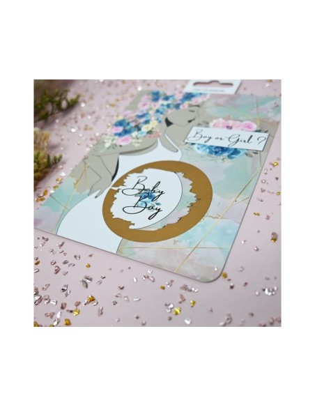 Carte à gratter annonce - c'est un garçon - IRREVERSIBLE