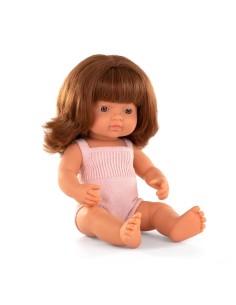 Poupée fille Européenne Rousse 38cm - MINILAND 18M+
