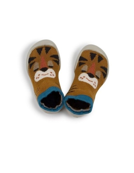Chaussons-chaussettes Tigrou enfant - COLLEGIEN