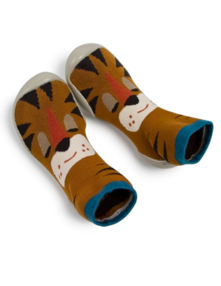 Chaussons-chaussettes Tigrou enfant - COLLEGIEN