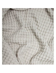 Plaid en Coton Bio Paros 75x100 naturel - KADOLIS 2