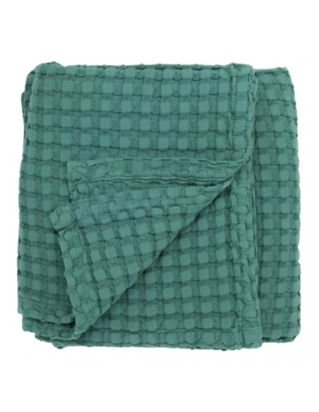 Plaid en Coton Bio Paros 100x140 - KADOLIS