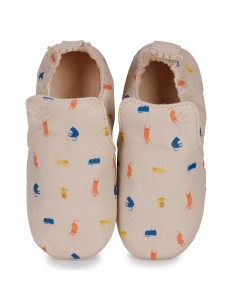 Chaussons cuir My Blu Chat avec semelle antidérapante -... 2