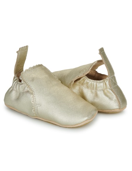 Chaussons cuir My Blu Dentelle avec semelle antidérapante - EASY PEASY