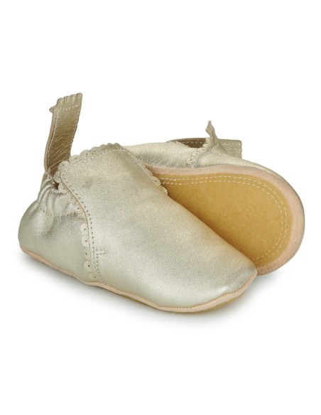 Chaussons cuir My Blu Dentelle avec semelle antidérapante - EASY PEASY