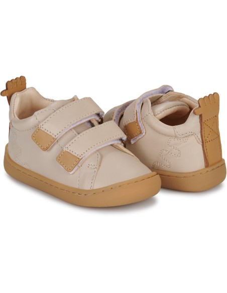 Chaussures enfant barefoot cuir My Dodu velcro - EASY PEASY