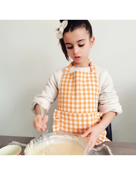 Tablier cuisine Enfant à Froufrou - LOU DES BOIS CRÉATIONS
