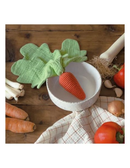 La carotte - doudou en coton bio - MYUM 0+