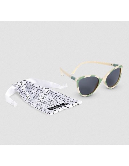 Lunettes de soleil Buzz 6 à 9 ans Rayures Sauge - KI ET LA