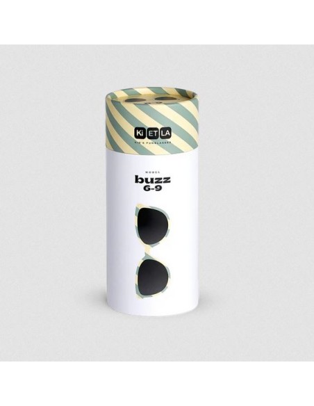 Lunettes de soleil Buzz 6 à 9 ans Rayures Sauge - KI ET LA