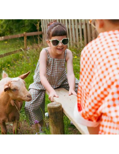 Lunettes de soleil Buzz 6 à 9 ans Rayures Sauge - KI ET LA