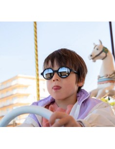 Lunettes de soleil Rozz 4-6 ans Noir Miroir - KI ET LA