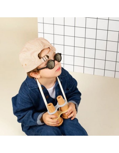 Lunettes de soleil Rozz 4-6 ans Noir Miroir - KI ET LA