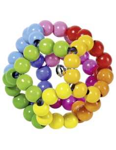 Hochet balle arc-en-ciel flexible - GOKI 0+