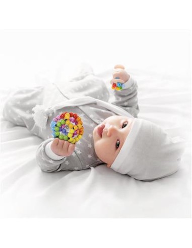 Hochet balle arc-en-ciel flexible - GOKI 0+