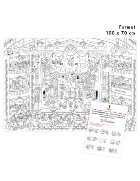 Mes Posters à colorier - Le Spectacle - PIROUETTE CACAHOUETE 4+