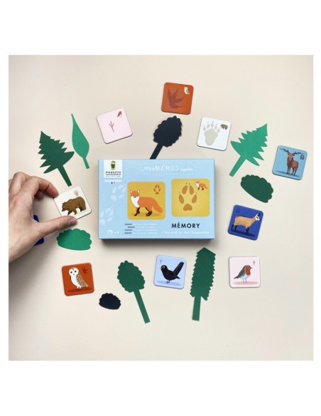 Mes mémos rigolos - animaux et empreintes - PIROUETTE CACAHOUETE 4+