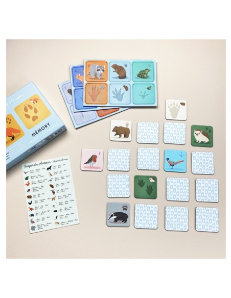 Mes mémos rigolos - animaux et empreintes - PIROUETTE CACAHOUETE 4+