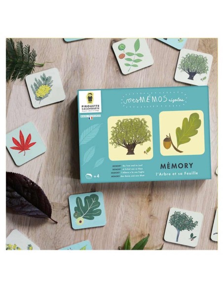 Mes mémos rigolos - Arbres et Feuilles - PIROUETTE CACAHOUETE 4+