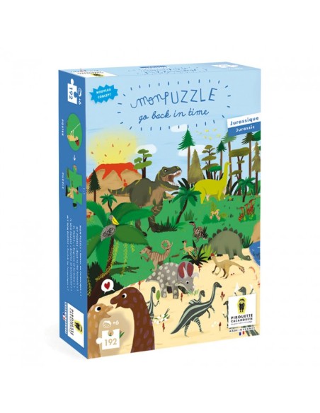 Mon puzzle à remonter le temps Dinosaures - PIROUETTE CACAHOUETE 6+
