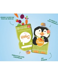 Gourde réutilisable 130ml lot de 3 - SQUIZ 2