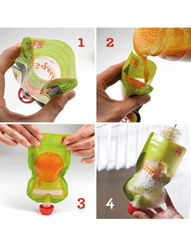 Gourde réutilisable 130ml lot de 3 - SQUIZ