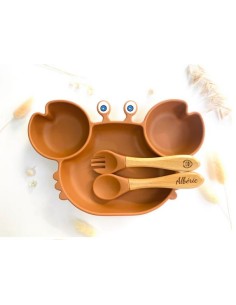 Gab l’assiette Crabe et ses couverts - LES PETITS CITRONS