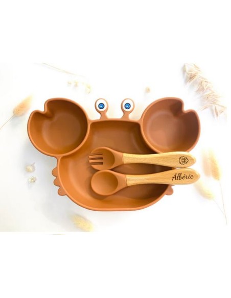 Gab l’assiette Crabe et ses couverts - LES PETITS CITRONS