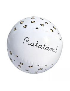 Ballon de plage gonflable motif léopard 30 cm RATATAM