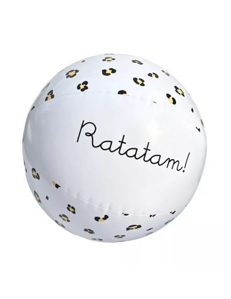 Ballon de plage gonflable motif léopard 30 cm RATATAM