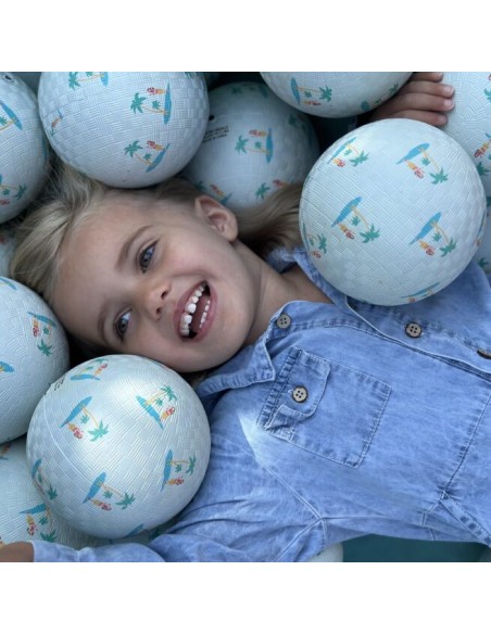 Petit Ballon 12 cm Hawai - blanc - RATATAM