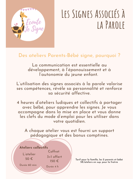 Atelier de Signes Associés à la Parole pour bébés