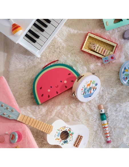 Set de 3 valisettes gigognes en carton, Les fruits gourmands - Sarah Betz