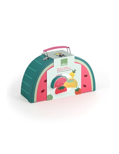 Set de 3 valisettes gigognes en carton, Les...