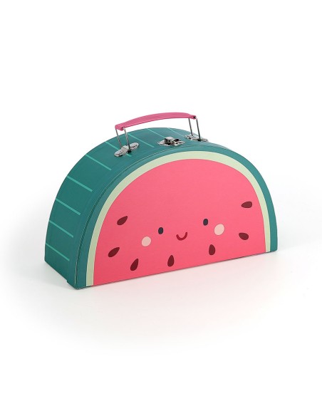 Set de 3 valisettes gigognes en carton, Les fruits gourmands - Sarah Betz