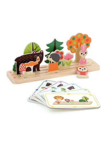 Jeu de logique en bois, Build it La forêt -...