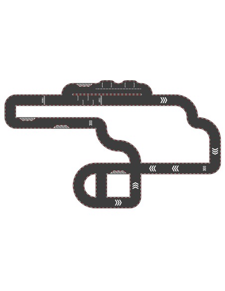 Circuit réversible en carton, Vilacity - VILAC 3+