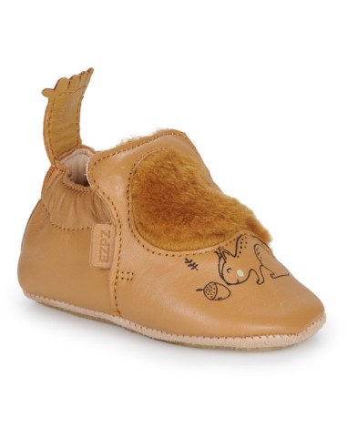 Chaussons cuir enfant - MY BLUBLU ECUREUIL -...
