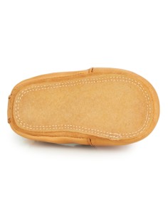 Chaussons cuir enfant Foumou - vert - EASY PEASY 2