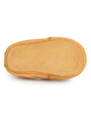 Chaussons cuir enfant Foumou - vert - EASY PEASY