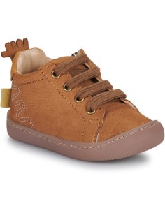 Chaussures enfant cuir My Dodu lacet camel - EASY PEASY