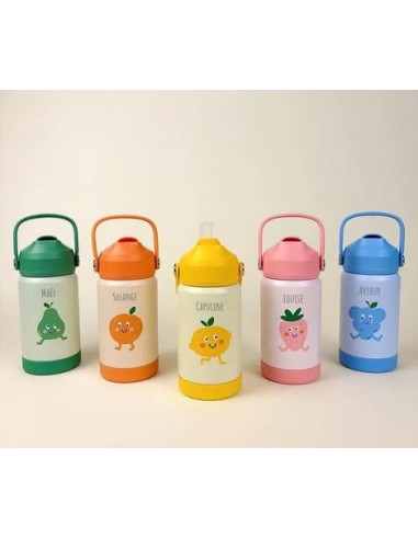 Gourde métal fruits 355 mL- Acier Inoxydable...