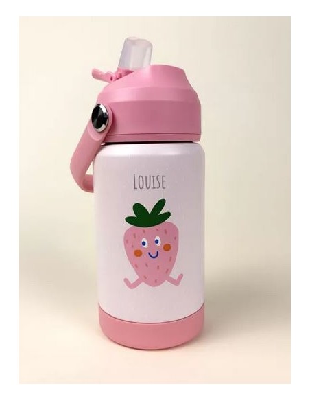 Gourde métal fruits 355 mL- Acier Inoxydable dès 18 mois - Les Petits Citrons