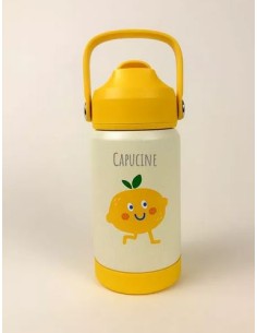 Gourde métal fruits 355 mL- Acier Inoxydable dès 18 mois...