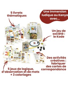 Box Voyageons en jouant ! - Kenya - ENVOYAJEUX 6+ - Made...